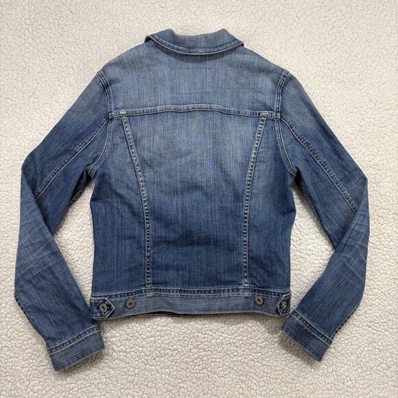 AG Adriano Goldschmied Women's M The Robyn Medium Wash Denim Jacket Made In USA - Picture 4 of 6